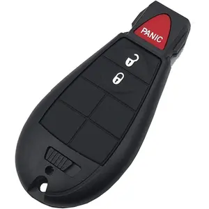 3 Buttons Key Fob Case Shell Fit for 2013-2018 Dodge Ram Truck 1500 2500 3500 GQ4- 53T 56046953 Replacement Car Key Housing Outer Cover (1)