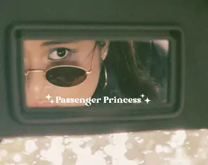 Passenger Princess Mirror Car Decal, Rear View Mirror Decal, Girlfriend Truck Decal, Car Accessories, Passenger Princess