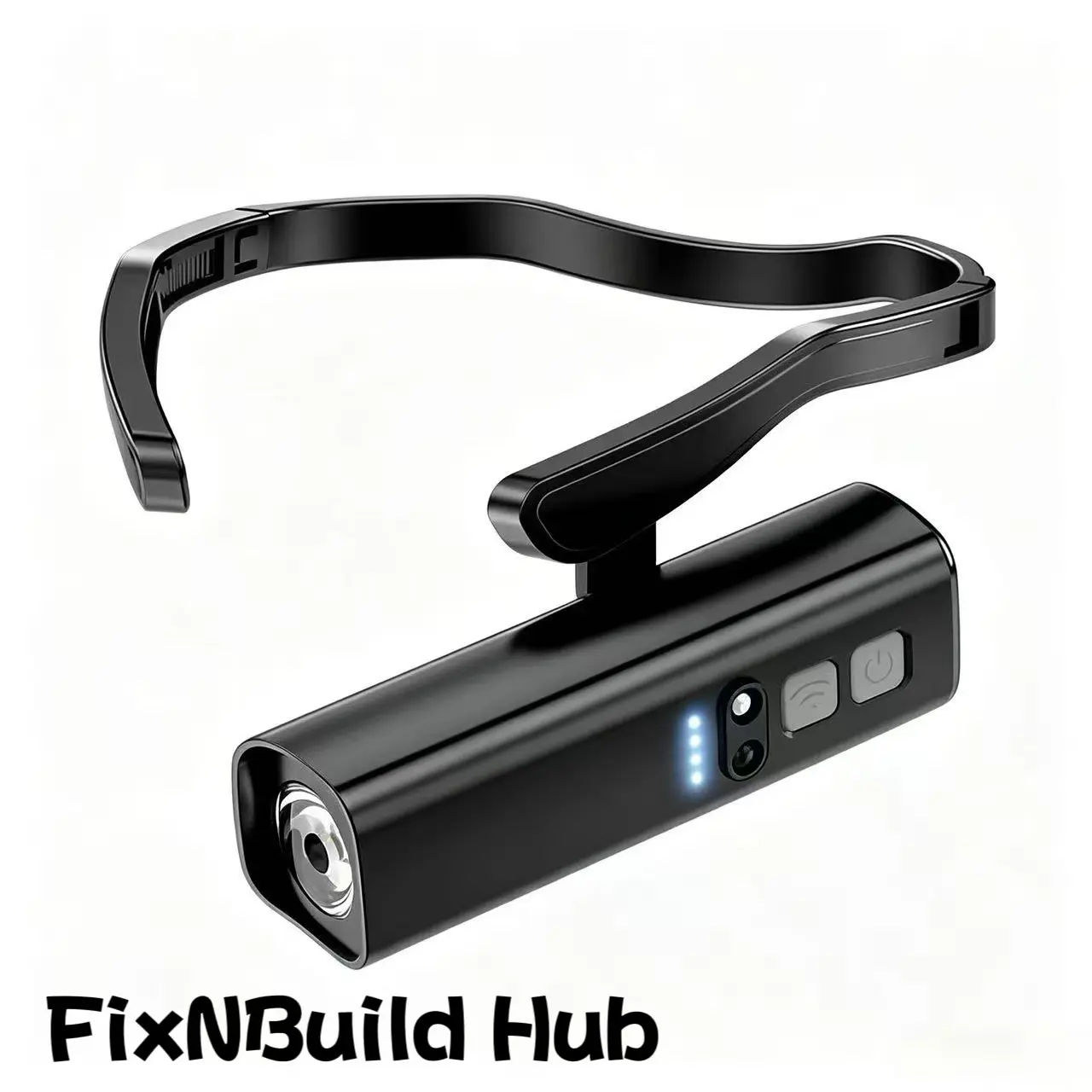 FixNBuild Hub--Hands-Free Ear Clip LED Headlamp Motion Sensor, Lightweight High Lumen Flashlight for Outdoor Camping Jogging Repair Work