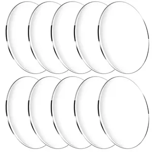 10 count Clear Circle  Sheet, 1/8" Thickness, 6 Inch Plexiglass Circle  Disc Transparent Round  Blank Sign for Name Cards, Cricut , Painting and DIY Projects