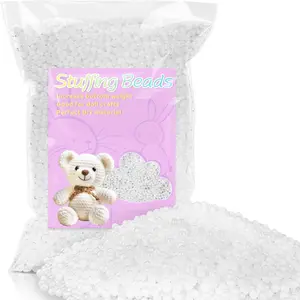 420g/14.8oz Plastic Stuffing Beads - Plastic Weighted Stuffed Beads Poly Pellets, Polyethylene Filler Beads for Weighted Stuffed Animals, Filling Pillow, Bean Bags, Knitted Doll, Crafts