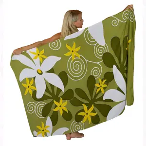 Hand-painted batik sarong - Olive 224