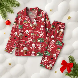 Griswold Thick Pajamas Satin Set, Clark Griswold Santa Pajamas Set, Griswold Holiday Pajamas, Christmas Tree Farm Pjs, Matching Family Pajamas
