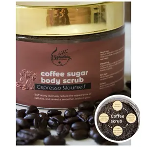 Brenda Naturals Espresso Yourself Coffee Sugar Body Scrub - Rejuvenate Skin Naturally with Premium Coffee & Raw Sugar for Deep Exfoliation, Natural Firming, Boosted Circulation, Hydration & Nourishment