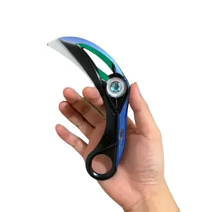 Cool Kara Gold Bit Toy Knife, High-Grade Zinc Alloy Unsharpened Decor, Rotatable Grip Prop for Stress Relief and Role Play