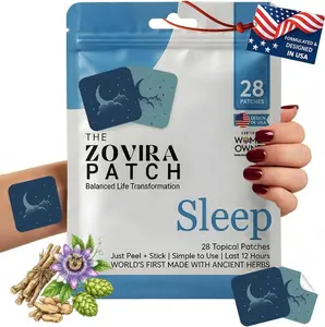 Zovira Extra Strength Sleep Patch for Adults – Time-Release Melatonin & Magnesium Transdermal Aid, Non-Habit Forming, 28 Ct