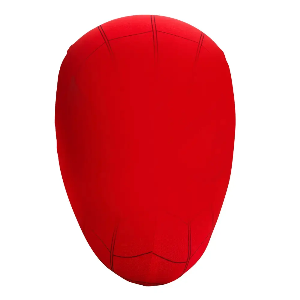 Lycra Fabric Cool Hero Mask - Remote-Controllable Red and Blue Eye Lights - Halloween Aesthetic Cosplay Party Accessory - Color Box Size:11in x 5.2in x 7.7cm