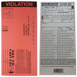 🚗 Fake Parking Tickets – Set of 10 Hilarious Gag Prank Citations