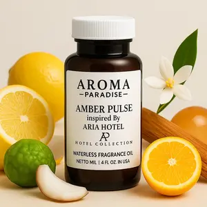 Aria Hotel Inspired Waterless Fragrance Oil – Lemon, Neroli & Sandalwood – For Cold-Air Diffusers - Amber Pulse