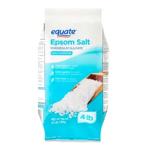 Equate Epsom Salt Magnesium Sulfate Unscented 64 oz 4 lb Soaking Aid Muscle Relief Multi Purpose