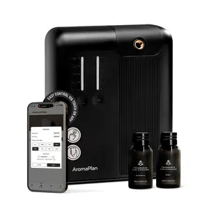 AromaPlan Pro Smart DAP Waterless Aromatherapy Diffuser - Black, 2 Diffuser Oils Included, 2000 Sq Ft Coverage, Home Room Appliance, Aromatherapy Diffusers, Diffuser For Home