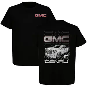 GMC truck graphic T-shirt, classic GMC pickup shirt, suitable for off-road enthusiasts and car lovers. Printed, soft cotton, plus size, men's T-shirt.