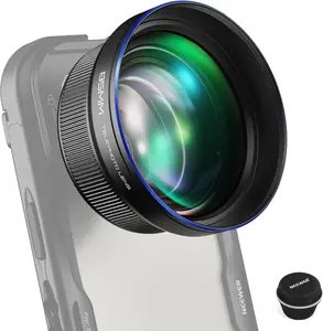 NEEWER HD 85MM Telephoto Phone Lens 2.5X Magnification for iPhone & Samsung Galaxy 8 Elements in 6 Groups for Clear Images 72mm Filter Size Robust Construction