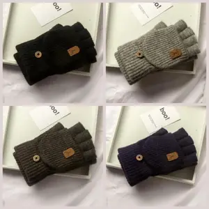 2026 New Arrival Warm Cozy Student Gloves – Unisex Touchscreen Fingerless Thickened Knitted Winter Half-Finger, TikTokShopBlackFriday Christmas 2026 Upgrade Version Unisex Touchscreen Finge