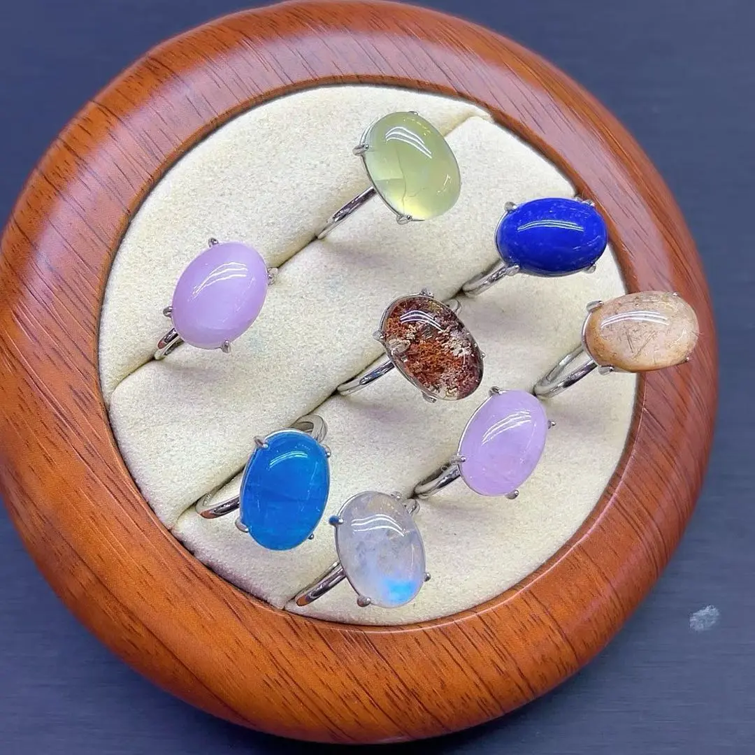 Selina(21701)gc.S925 various gems spinning ring