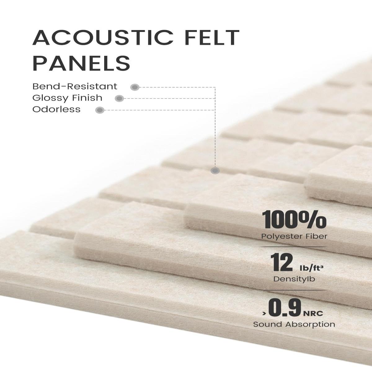 Set Of 12 Large Felt Bulletin Boards 48" X 36", Cork Board Alternative With Safe Removable Adhesive Tabs, No-Drill Wall Pin Board For Home Office & Classroom