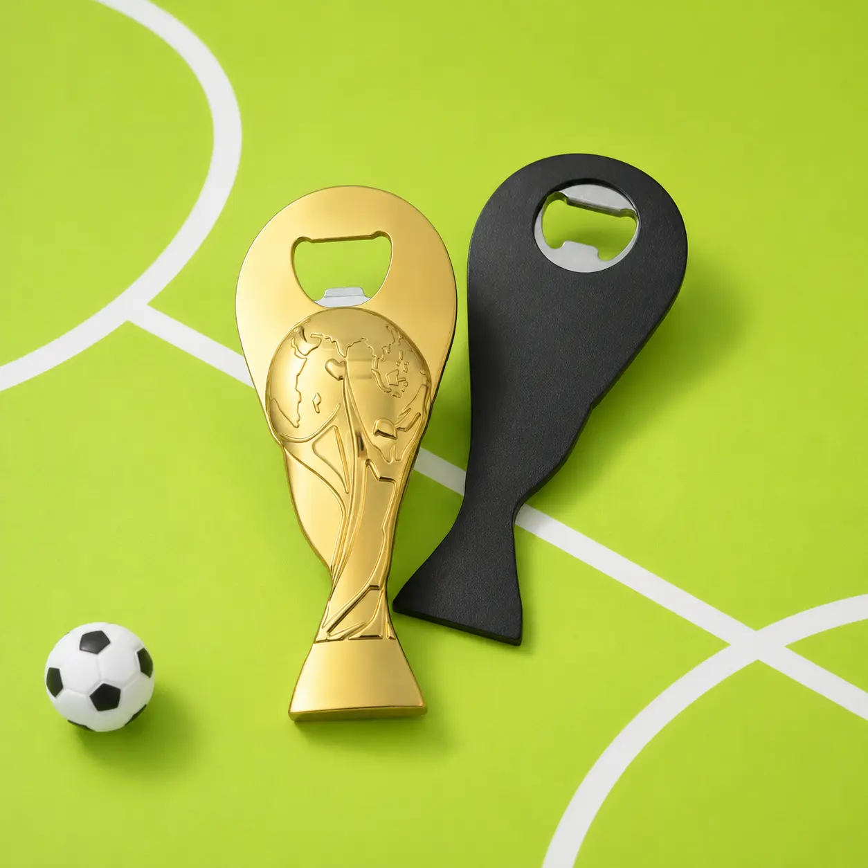 MINISO FIFA World Cup 2026 Series Trophy Bottle Opener Fridge Magnet, Collectible Soccer Fan Home Decor Souvenir，Back To School