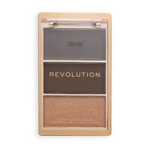 Revolution Beauty London Bronze Icon Bronzer & Highlighter Palette, 0.33 oz