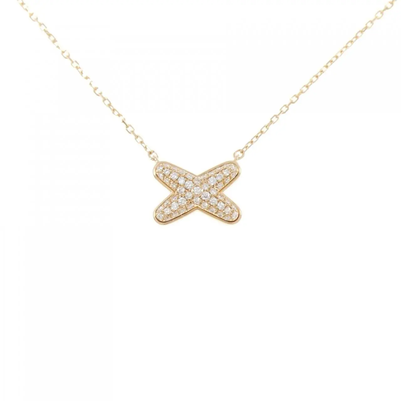 Chaumet Jeux de Liens 750 Pink Gold Diamond Necklace