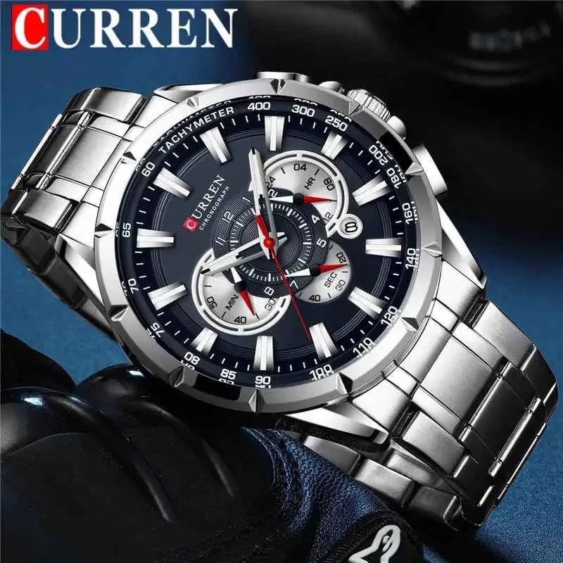 Curren Men's Chronograph Stainless Steel Watch