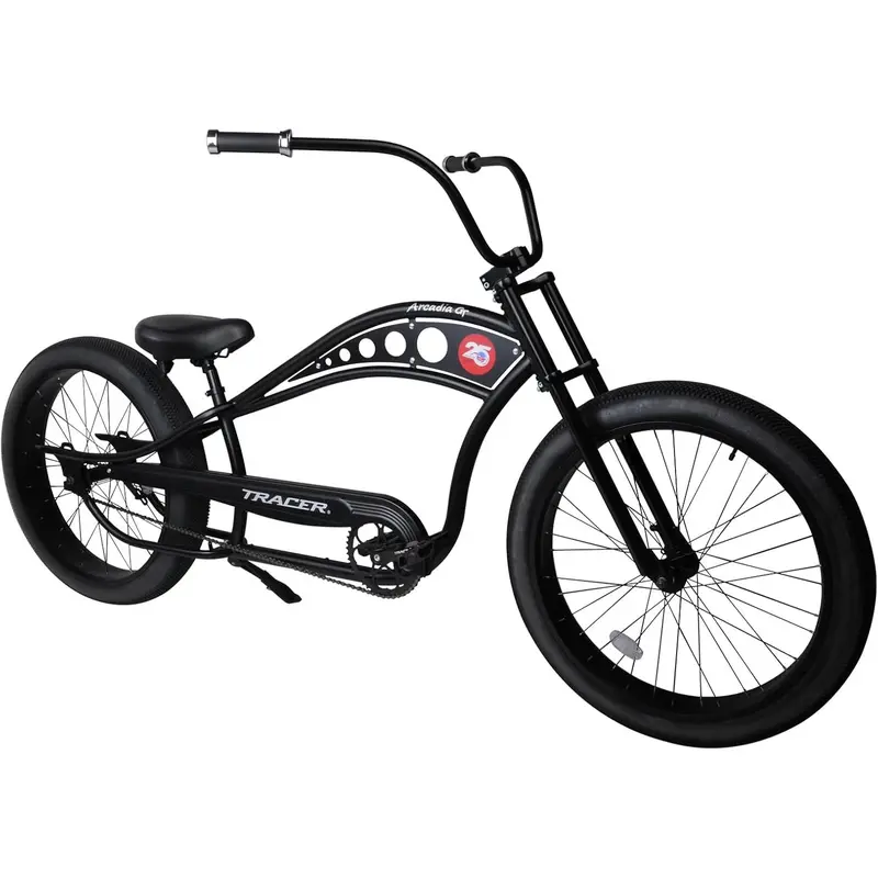 lowrider chopper bicycles for sale 26" Raider Pro DS7 7 Speed Fat Tires Bike Black this bike is perfect for beach cruising or urban exploration for riders 5362. Just Finished & Up for