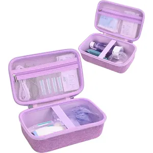 Asthma Inhaler Case Portable Nebulizer and Spacer Storage for Kids and Adults - Travel Carrying Case for Masks, Inhaler Holder (PURPLE)