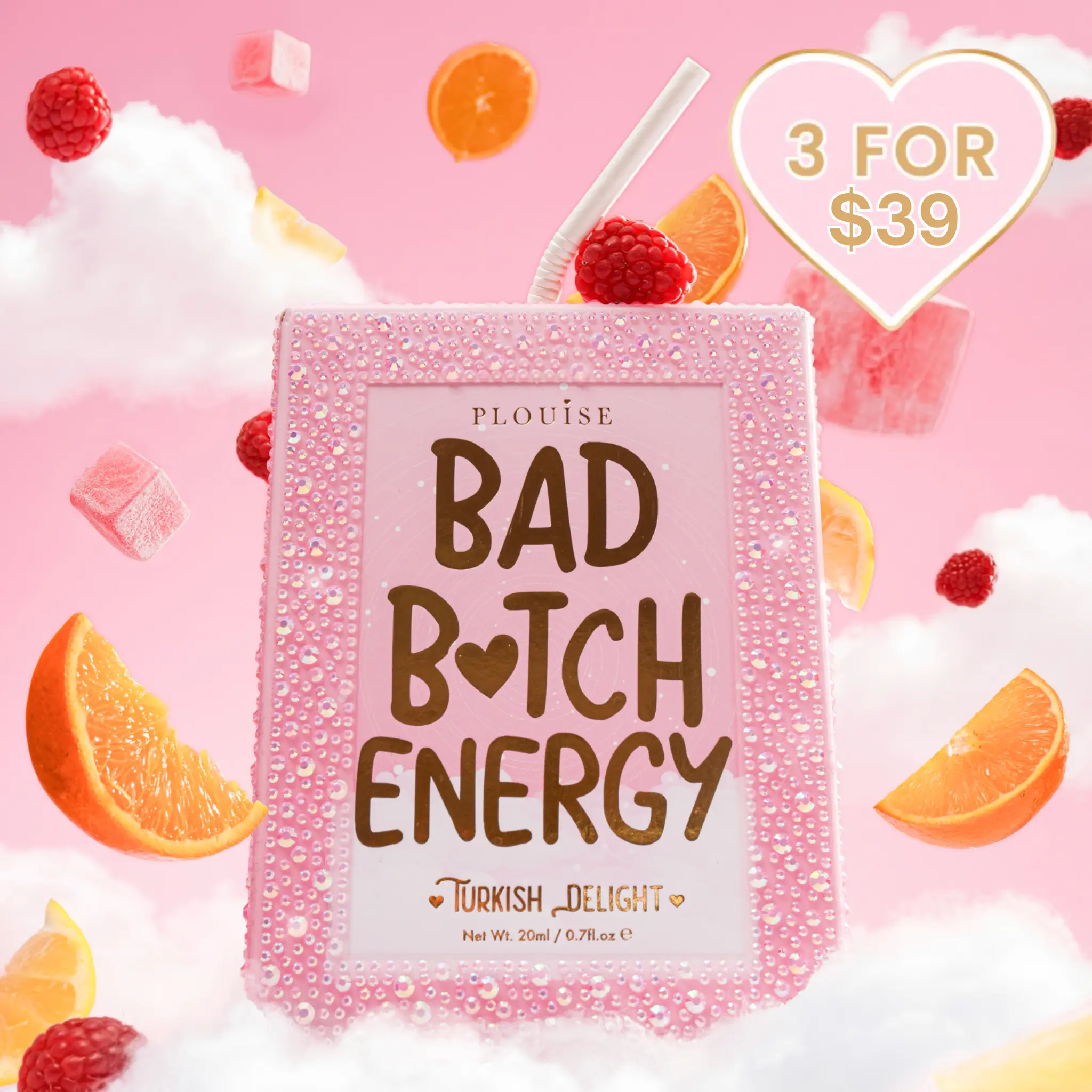 P.Louise Crystal Bad B*tch Energy Lip Conditioner & Lip Oil Duo
