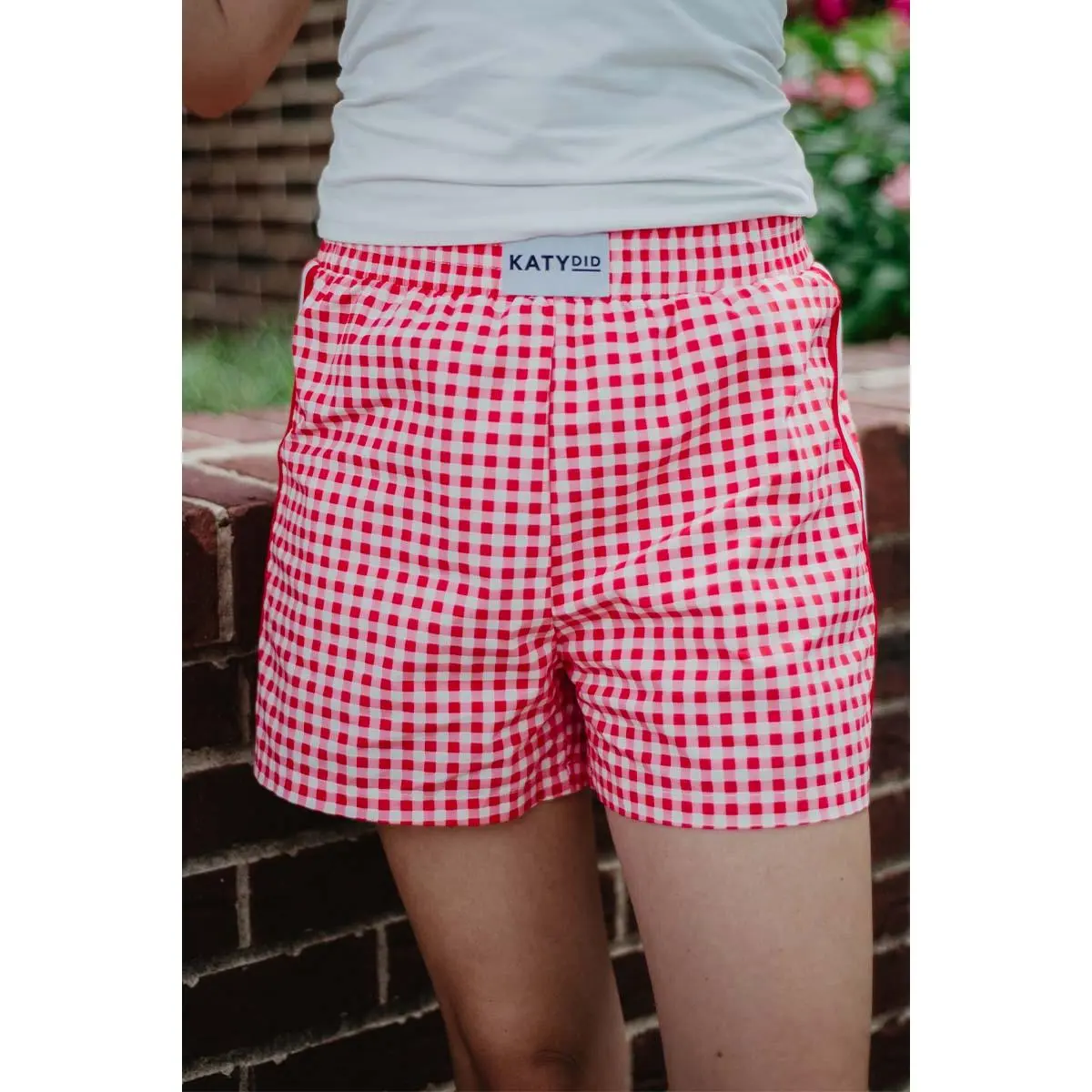 Red Plaid Boxers Female