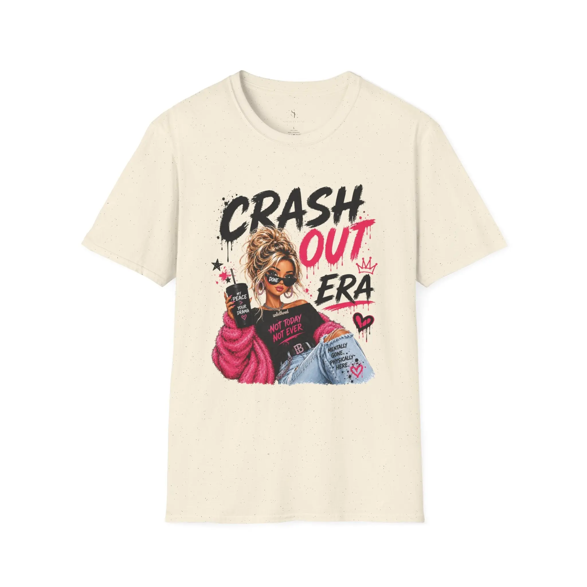 Crash Out Era Graphic T-Shirt — Trendy Girl Boss Design