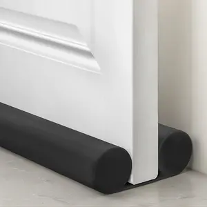 36 inch, Reduces Air Draft, Draft Stopper for Bottom of Door, Gap Filler, Door Seal for Improved Insulation, Black