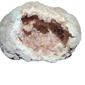 Large Pink Amethyst Geode - Natural Mineral with Crystalline Structure and Unique Geological Formation