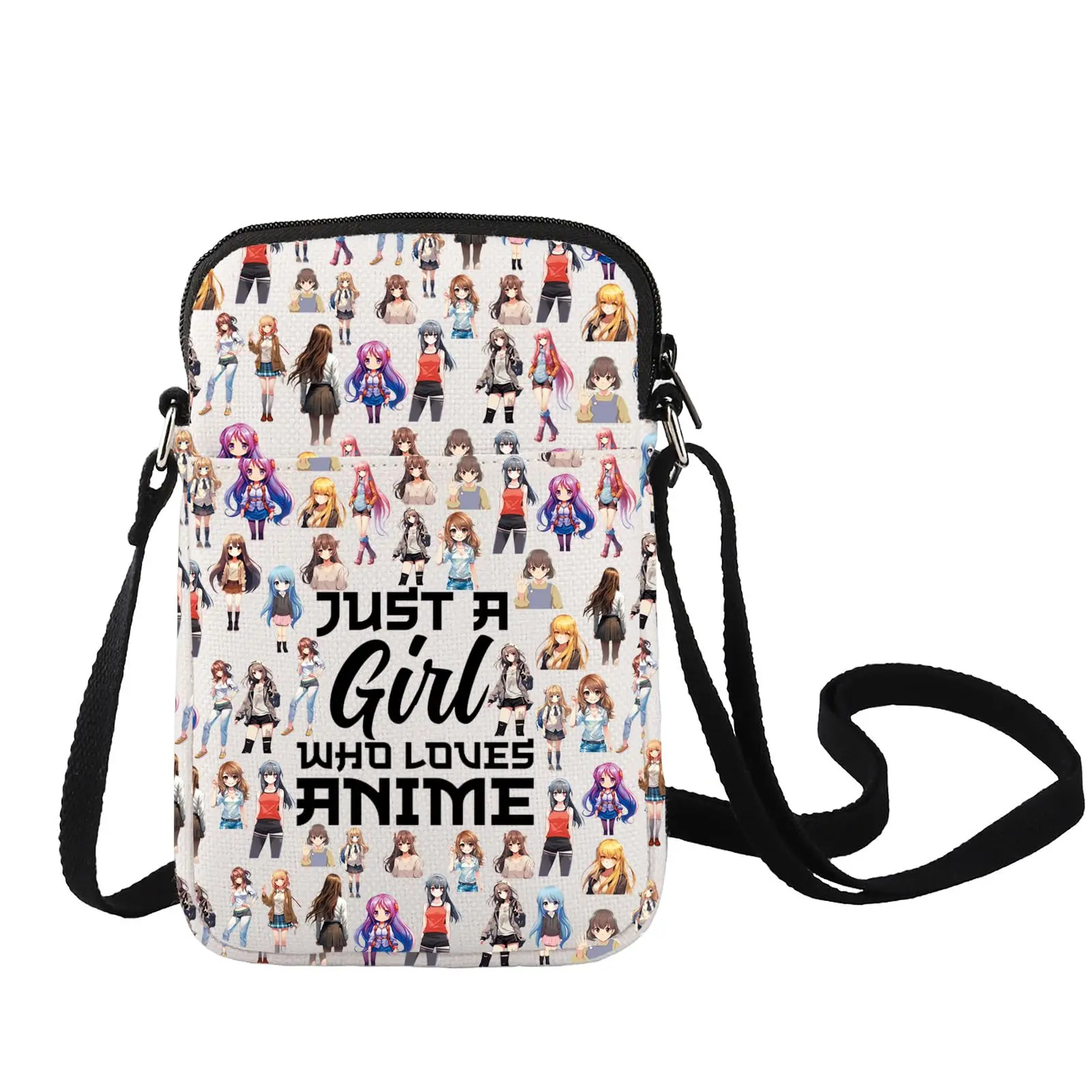 Anime Fans Crossbody Bag Anime Lover Gift Just A Girl Who Really Loves Anime Shoulder Bag Cartoon Anime Merch