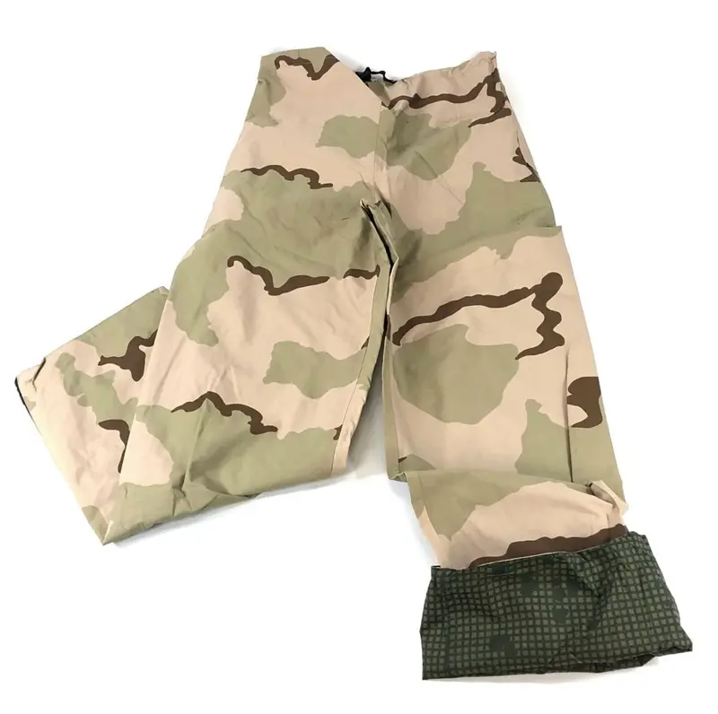 Men's Reversible Gore-Tex Camouflage Pants - 3-Color Desert to Night Camo, Menswear, Zipper, Pocket