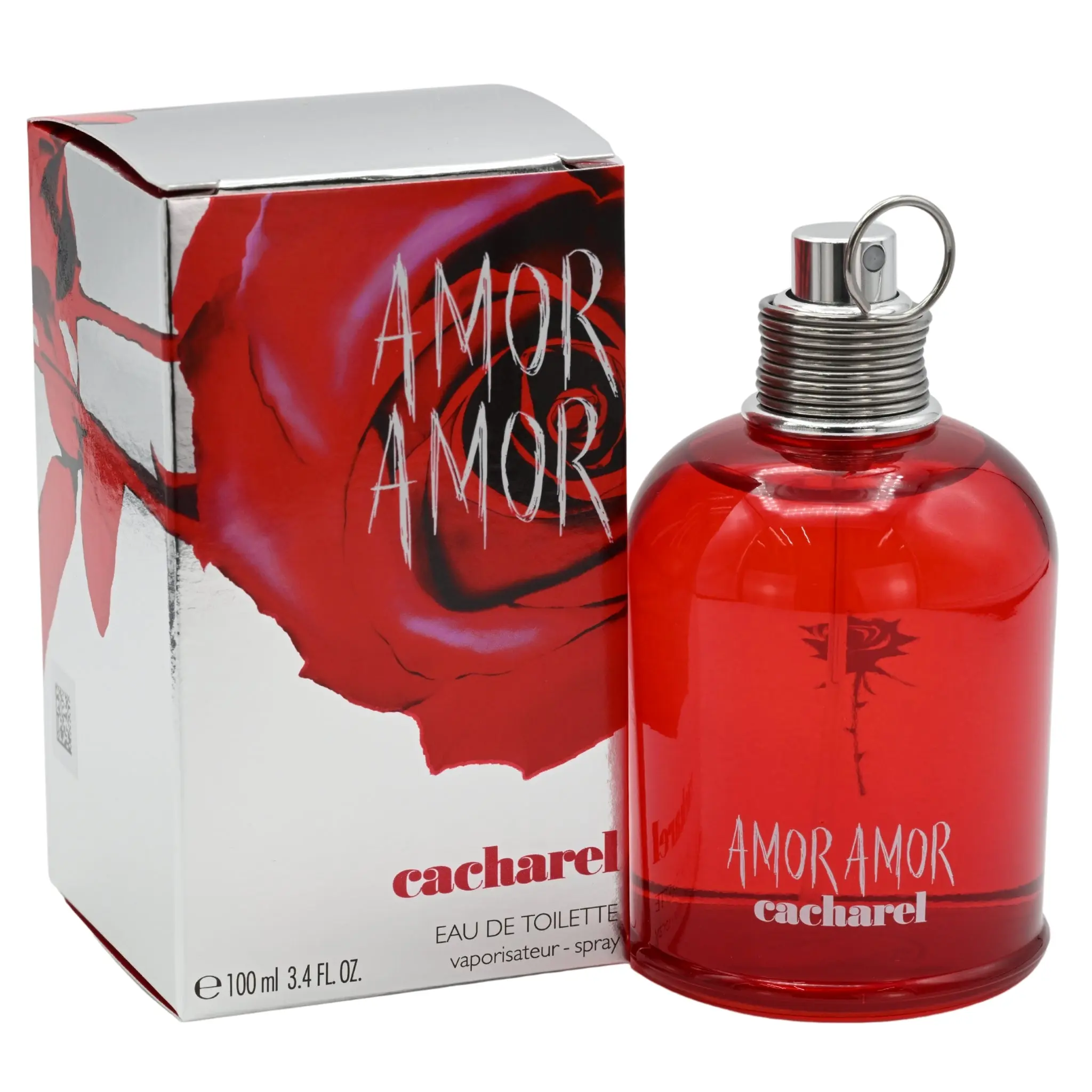 Amor Amor Eau de Toilette for Women, Floral Fruity Scent with Blackcurrant Mix & Grapefruit, Perfume for Everyday Wear, 3.3 oz, Floral Fruity Edp, Women's Fragrance