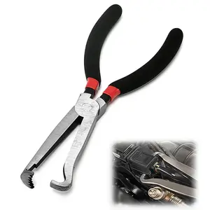 Electrical Disconnect Pliers (Red) - Professional Automotive Tool for Safe Removal of Mass Air Flow, Fuel Injector & Ignition Coil Connectors, Prevents Damage in Tight Engine Space