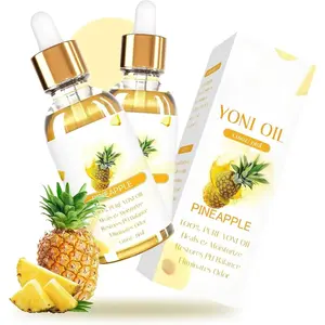 2PCS Yoni Oil Organic Feminine Oil  Moisturizer - Ph Balance for Women - Feminine Deodorant - Eliminates Odor with Pineapple Essential Oil, All Natural Yoni Oil