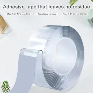 Heavy Duty(9.85FT), Nano Double Sided Adhesive Tape, Clear Mounting Tape Picture Hanging Adhesive Strips. Double Sided Tape Heavy Duty(9.85FT), Nano Double Sided Adhesive Tape, Clear Mounting Tape Picture Hanging Adhesive Strips.