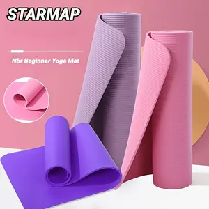 Extra Thick Yoga Mat, Non-Slip Shock-Absorbing Exercise Mat for Women, Silent Home Gym Mat for Yoga Pilates Stretching Floor Workout Extra-Thick Yoga Mat with Strap