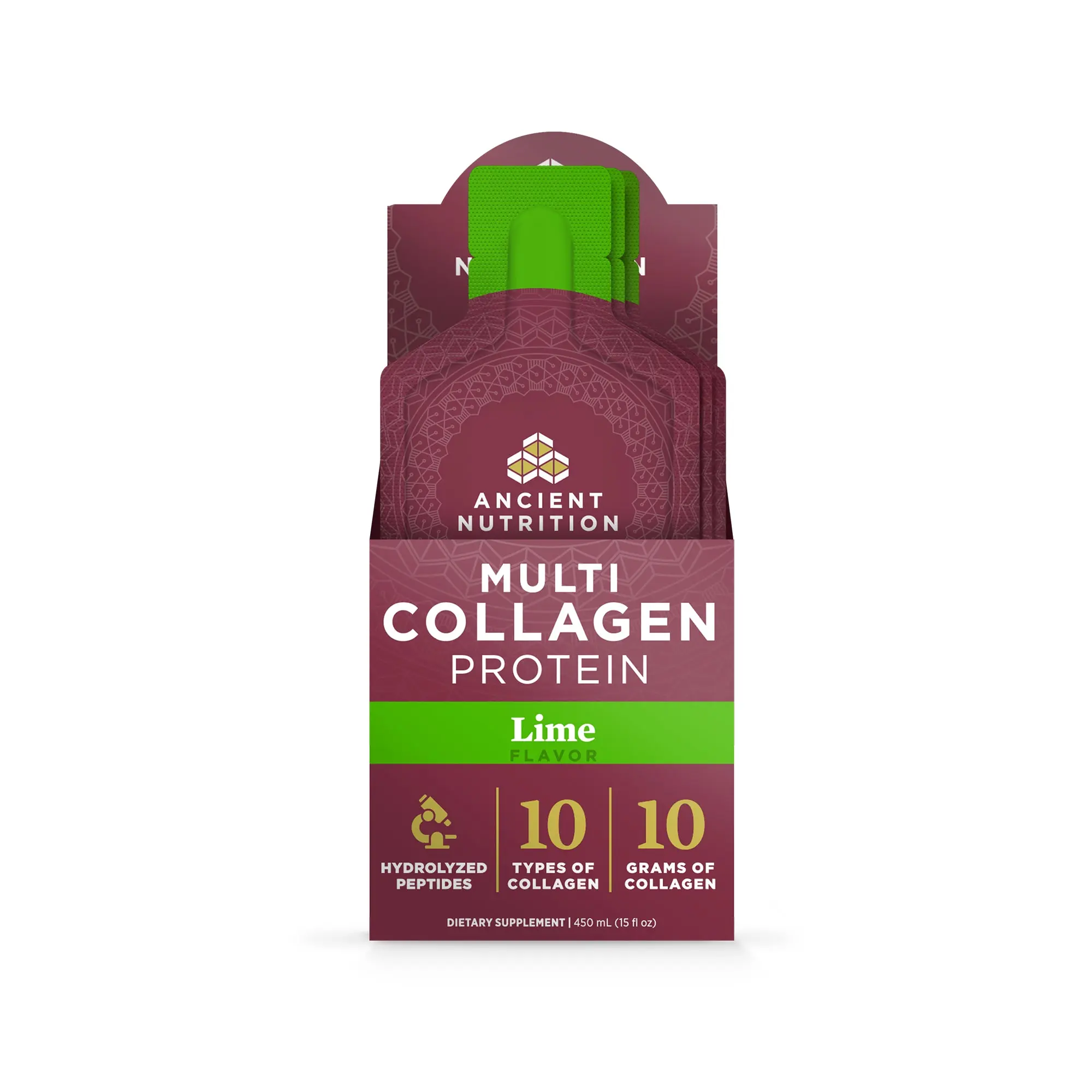 Multi Collagen Protein | Gel Packs Lime (15 Servings)