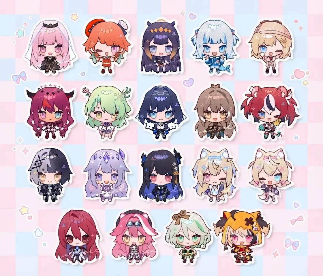 hololive - 2" Acrylic Keychain / Myth, Promise, Advent, Justice