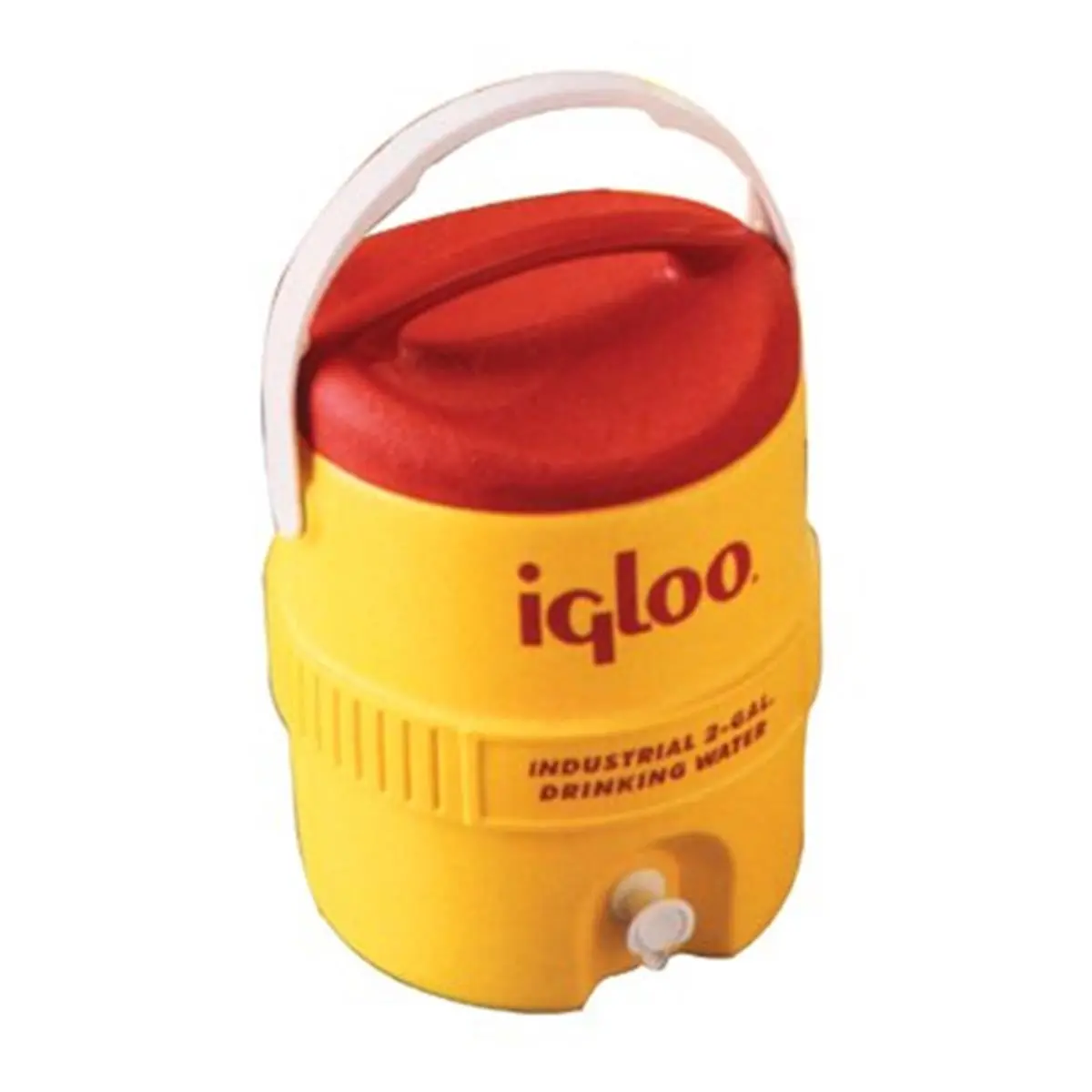IGLOO 2gal HDPE Plastic Industrial Portable Cooler - Ice Box, Wide Mouth, Pressure-Fit Lid, Ice Retention, Outdoor Camping Supplies, Insulated Cooler