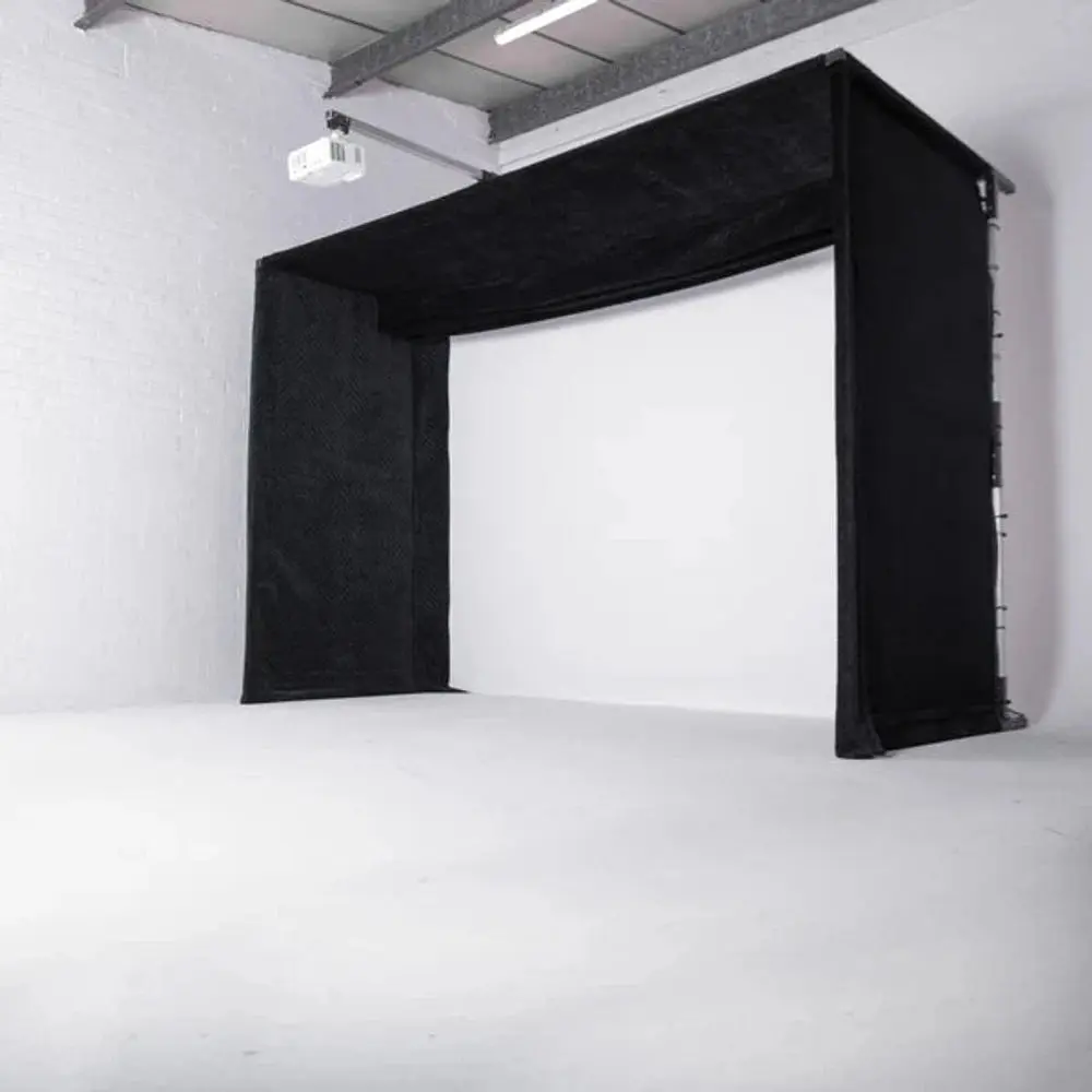 GolfBays Lux Golf Simulator Hitting Enclosure