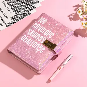 100 Envelope Challenge Binder - New & Shiny 100-Day Envelope Challenge Kit for Budgeting and Saving Money, Waterproof PVC