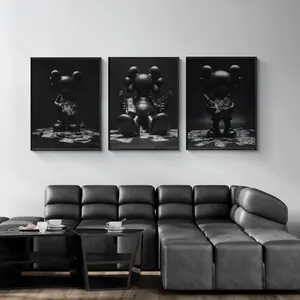 Hypebeast Toys Poster Set of 3, Hypebeast Figure Printable Unframed Wall Art, Minimalist Hypebeast Decor, Gift for BoyfriendUnframed Wall Poster Decor