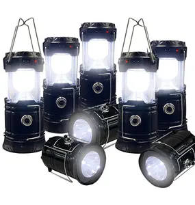 【TikTok Top Seller】8-Pack Collapsible LED Camping Lanterns – Lightweight Waterproof Solar & USB Rechargeable Portable Lanterns Multi-Use Flashlight for Outdoor Hiking Emergency Survival Power Outages Camping Gear