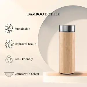 Eco-Friendly Bamboo Tumbler with Tea Infuser