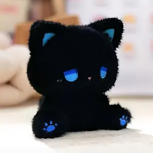 16.5cm Kawaii Cat Plush Doll, Soft Stuffed Animal Toy, Multi-Color Cat Plushie, Cute Emo Style Soft Cuddly Gift for Kids, Home Decoration