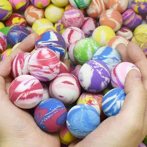 Random Color Marble Design Bouncy Ball, 20pcs/set Jet Ball Party Toy, Loot Bag Filler for Kids Gift