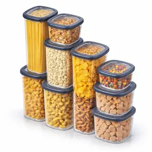 AISOON 12 PACK Airtight Food Storage Container Set, BPA Free Containers for Kitchen Organization, Ideal for Cereal,Flour&Sugar, Includes Labels