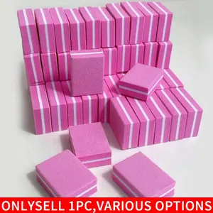 10/25/50pcs lot Double-sided Mini Nail File Blocks Colorful Sponge Nail Polish Sanding Buffer Strips Polishing Manicure Tools Nail Care
